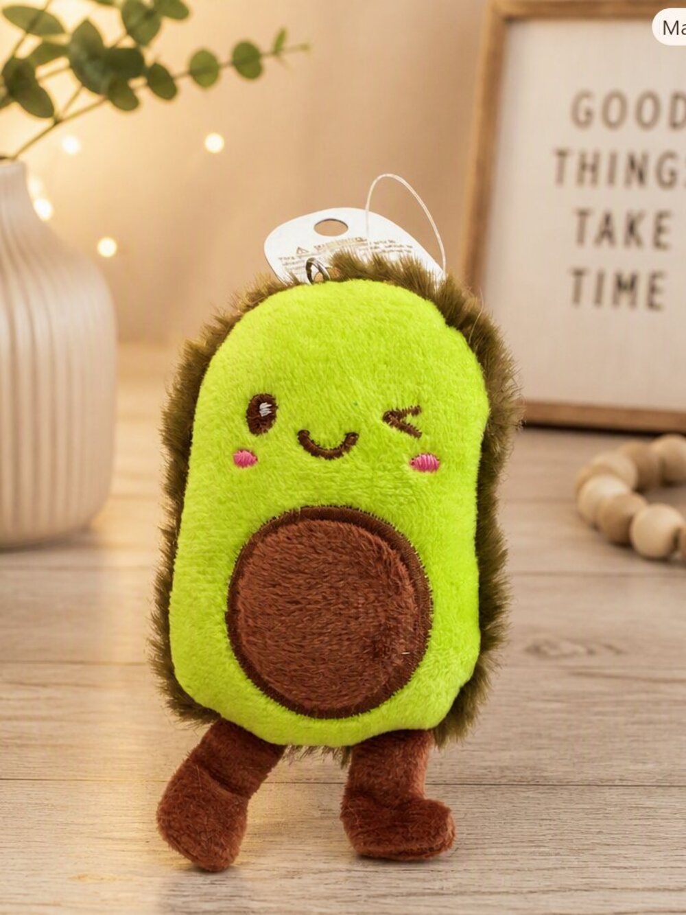 Plush Avocado Bag Charm/Key Chain NWT